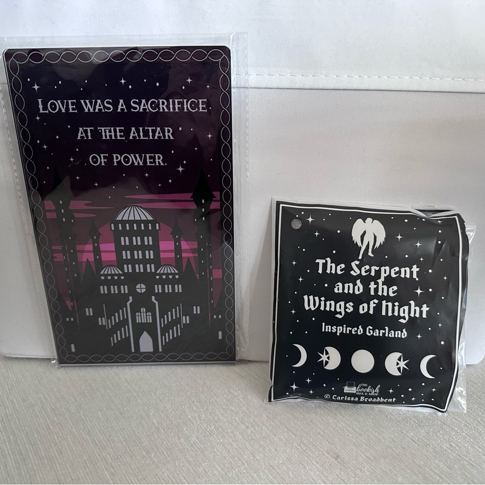 Bookish Box The Serpent and the Wings of Night Merch